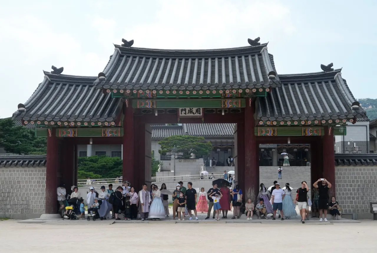 南韩有77%民众对台湾有好感，仅次于日本；图为首尔景福宫。