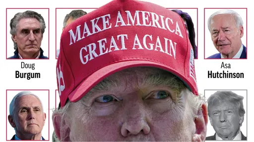 無處不在!川普不參加共和黨首場辯論 會場卻壟罩在他的陰影下