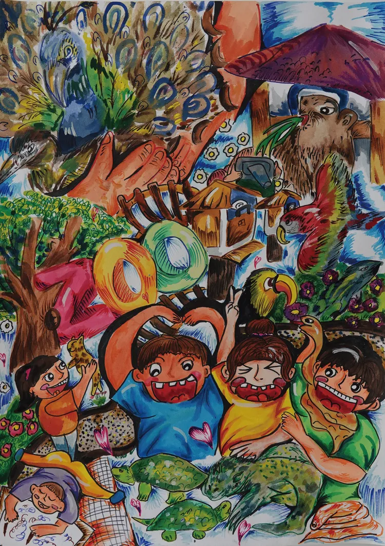 「高年級組」冠軍則是新民國小五年級王盈又。頑皮世界提供