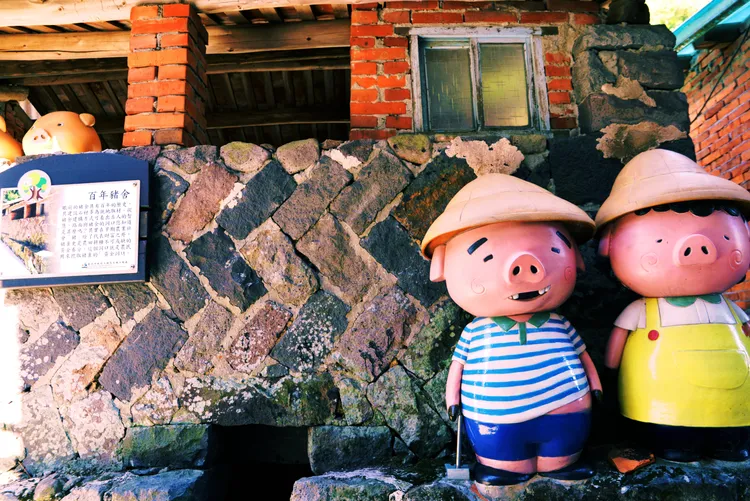 湖底步道百年豬舍。大地處提供