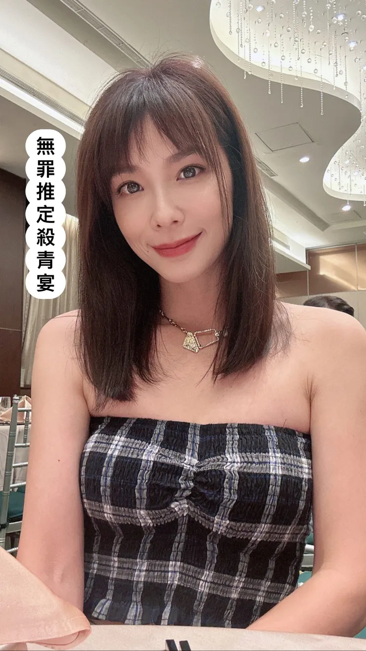 40歲女星湘瑩（王嫚萱）近日在IG分享她參與華視、公視台語台戲劇演出《無罪推定》殺青宴照片。翻攝《o_vannesa_o》的IG