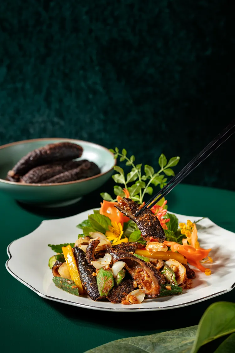 北極紅參涼拌時蔬480元(2-3人份)。欣葉提供