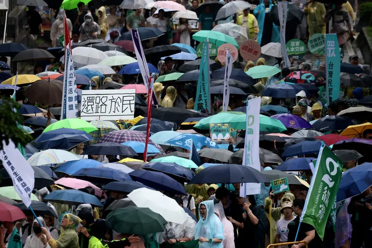 還路於民大遊行。林林攝