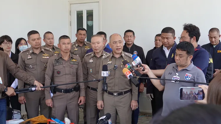 泰警召開記者會。翻攝畫面