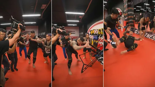 館長假摔滾4圈狂罵「為什麼要推我」 網笑噴:叫你模仿不是要你超越