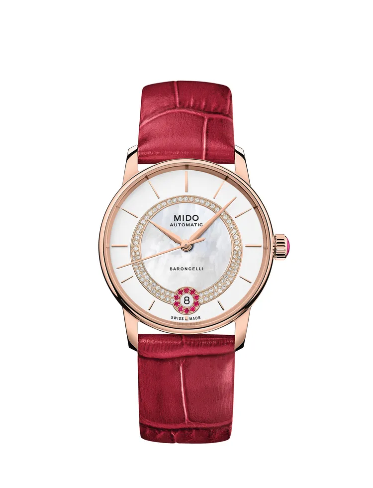 永恆系列優雅鑲鑽女錶，4萬3400元。品牌提供