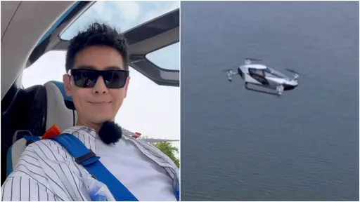 林志穎挑戰搭「飛行汽車」 超震撼畫面曝!網驚:大的空拍機?