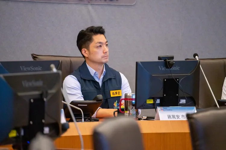 蔣萬安兒子說朋友羨慕他有個市長爸爸。翻攝蔣萬安臉書