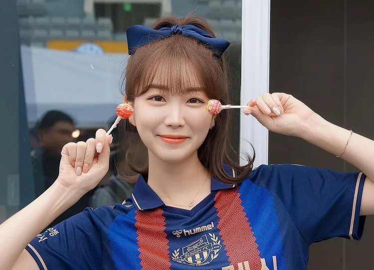 安芝儇在韓國有高人氣。  翻攝 wlgus2qh  IG