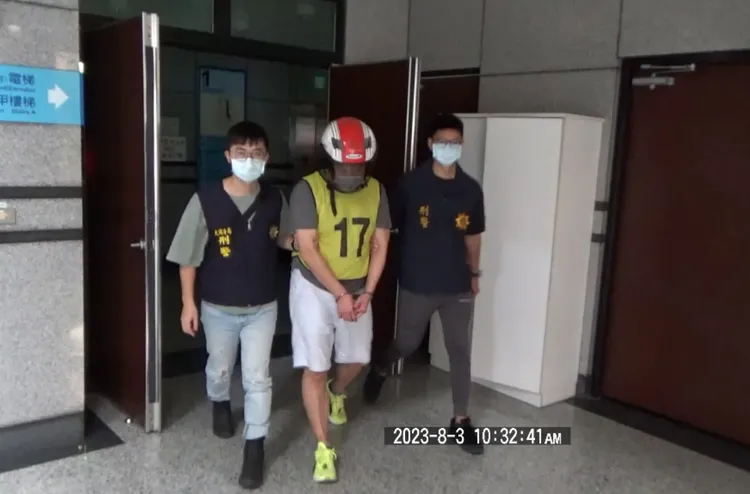 洪男落網遭警方移送法辦。翻攝畫面