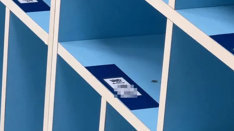 劉姓男童幼兒園置物櫃。民眾提供