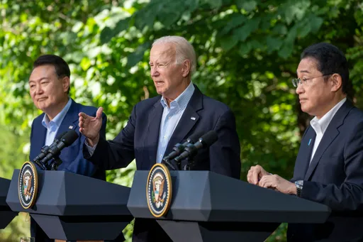 美日韓領袖峰會　重申台海和平穩定維繫國際安全繁榮
