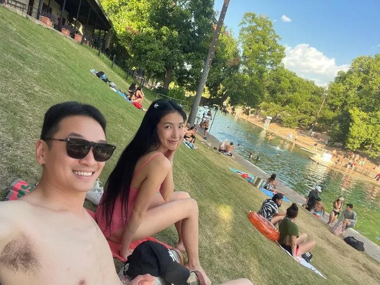 夫妻難得長約會。翻攝楊謹華臉書