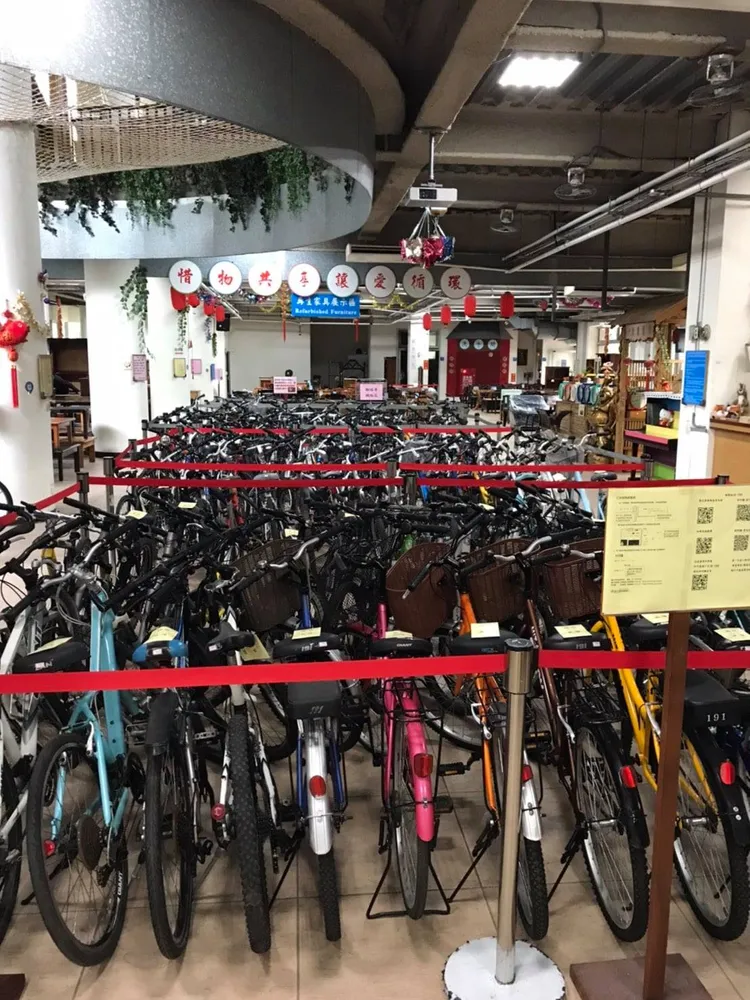 腳踏車專區翻攝。內湖再生家具展示場臉書粉絲頁