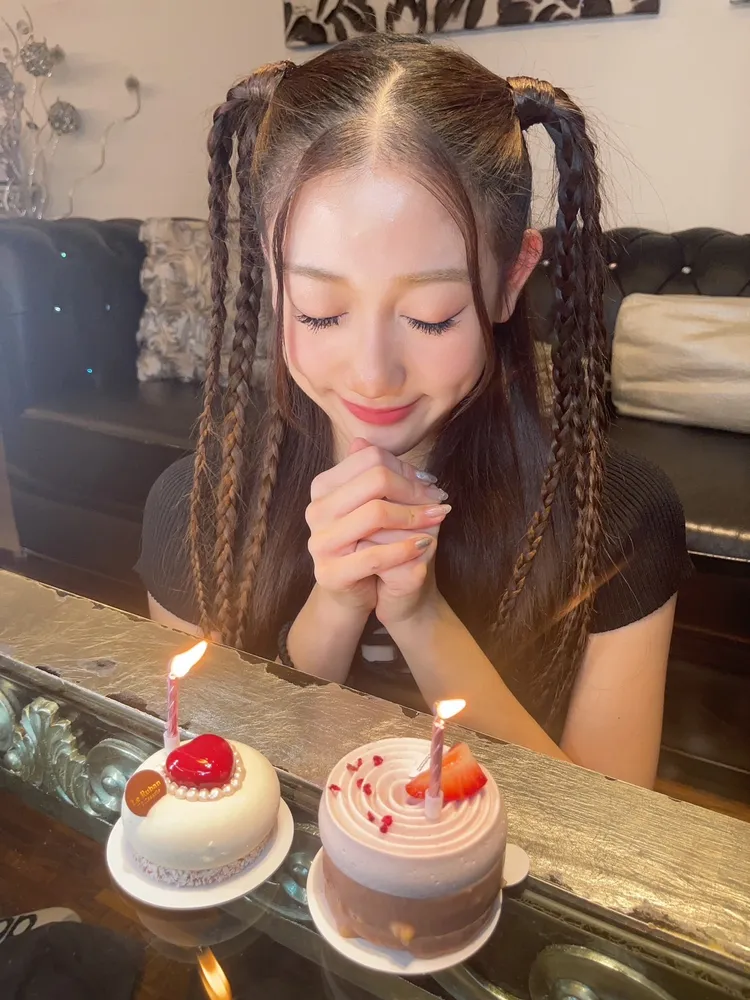 曹晶晶許下心願。本人提供