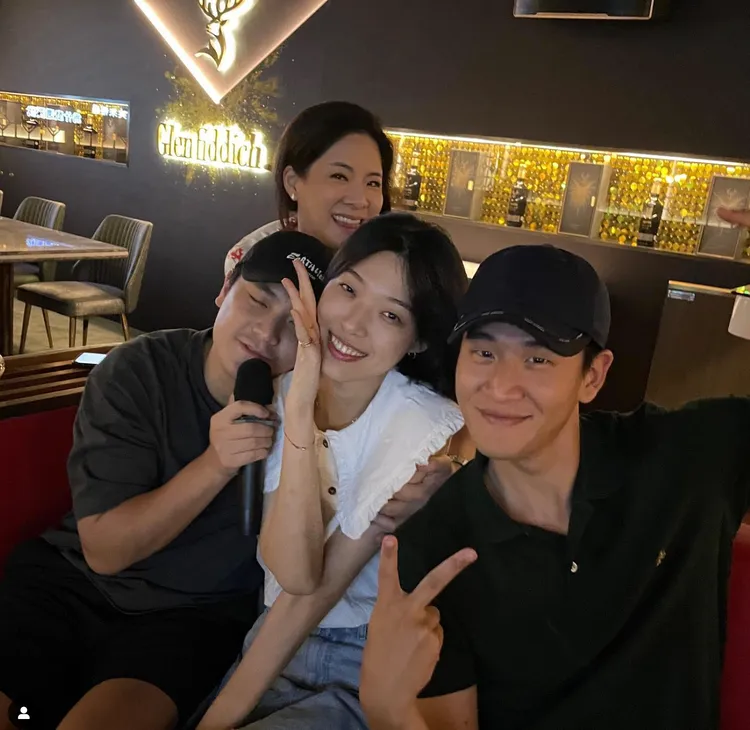 Oscar（左起）、游天翼、周興哲私交甚篤。翻攝Oscar IG