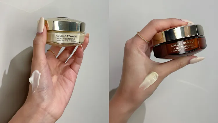 嬌蘭皇家蜂王乳蜂蜜修護白霜（左圖）與黑霜（右圖）。張家玲攝