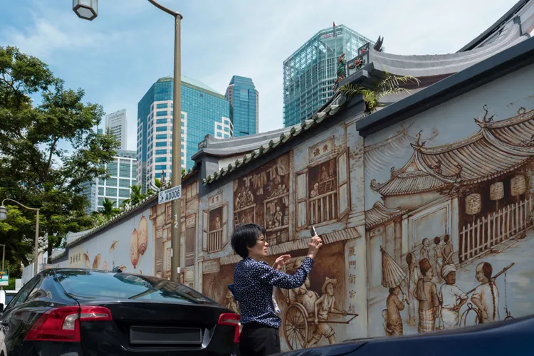 天福宮壁畫。《新加坡旅遊局》提供