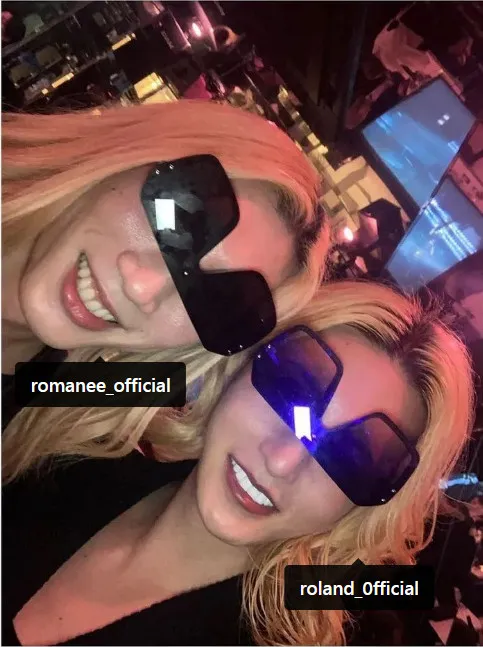 羅曼尼桑（左）外型貌似日本第一牛郎羅蘭（右）。翻攝《romanee_official》的IG