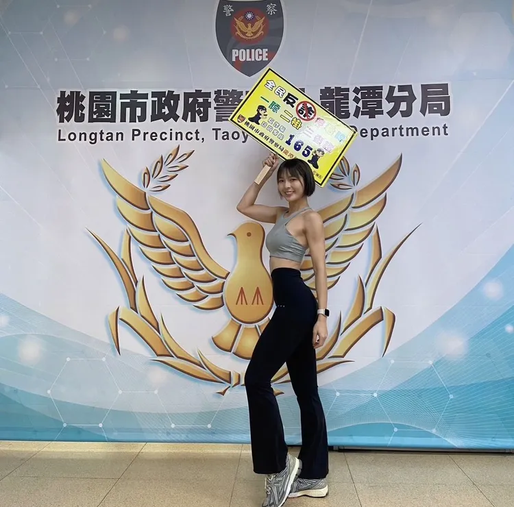 黃沐妍。龍潭警分局提供