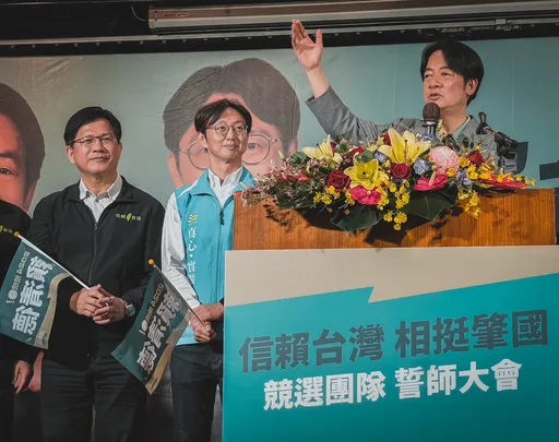 賴清德為台中立委參選人江肇國站台　籲「一棒接一棒」為民主打拚