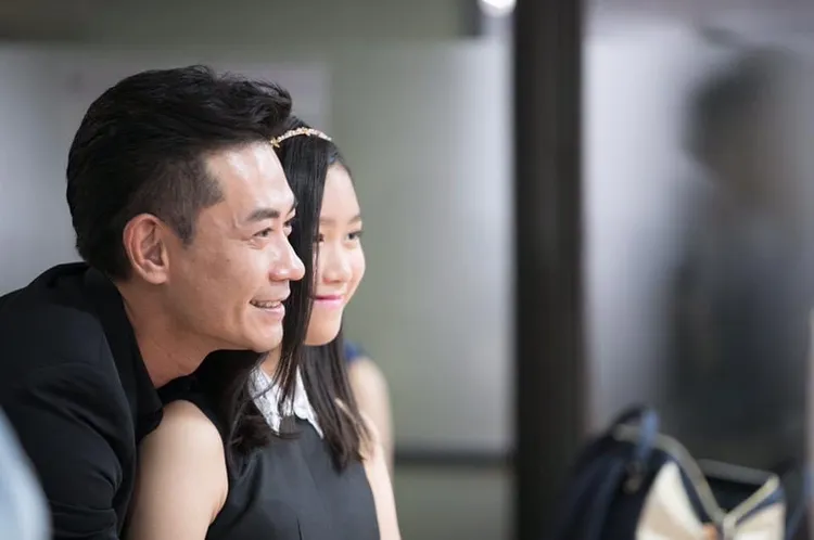 柯叔元（左）在女兒小元寶還小時曾分享合照感性告白。翻攝柯叔元臉書