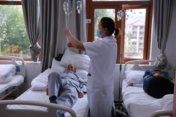 中國貴州貴陽一間醫院，此為示意照，非文中提及醫院。新華社