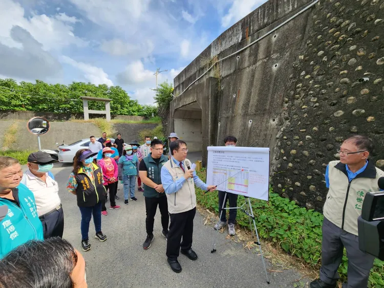 南市長黃偉哲前往會勘。王志弘攝