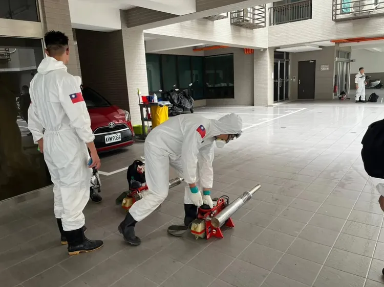 台南登革熱疫情升溫，市府嚴陣以待。市府提供