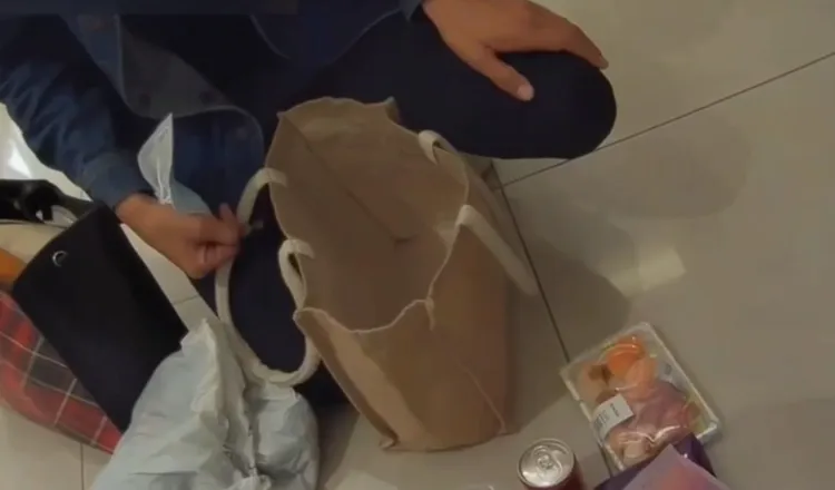 陳女依現行犯遭逮。翻攝畫面