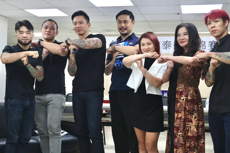 中華民國綜合格鬥協會首次前進泰國舉辦的亞錦賽，誓言要拿下獎牌。林林攝