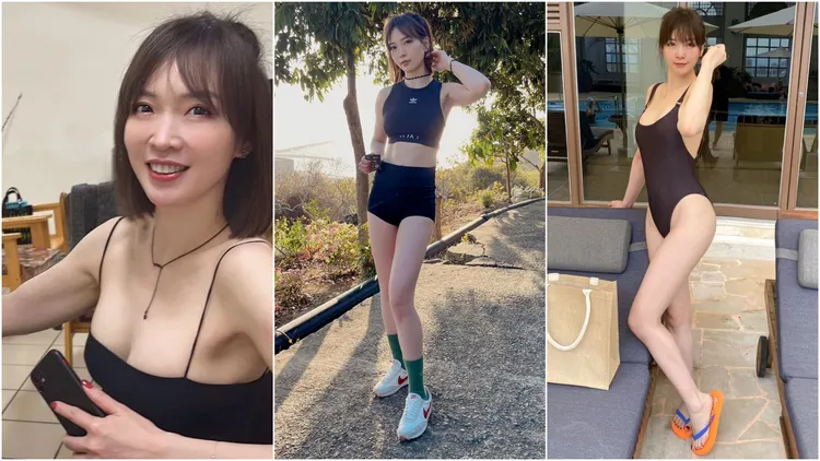 劉必涵勤於健身運動，身材姣好。