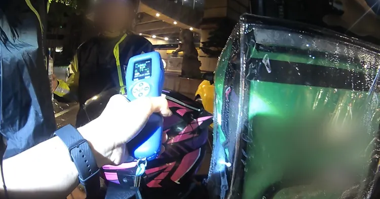 鍾男酒測值超標。翻攝畫面