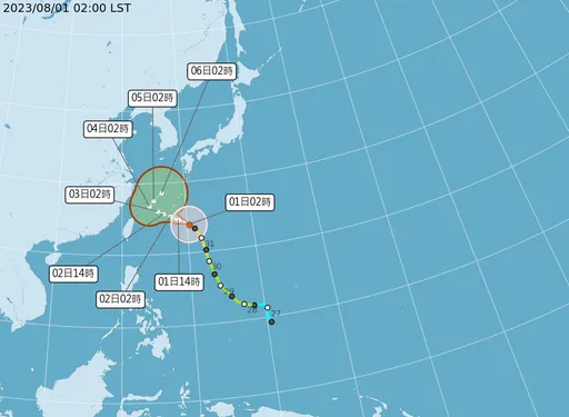 中颱卡努路徑「一夜大翻盤」!估滯留更近台灣 2地區先防颱