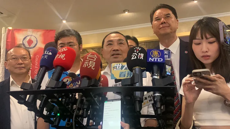 侯說做人要跟關公一樣重承諾。江孟謙攝