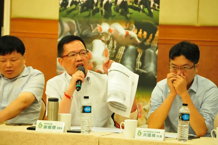 高雄區漁會理事長謝龍隱肯定前鎮漁港的整體改造計畫。翻攝畫面