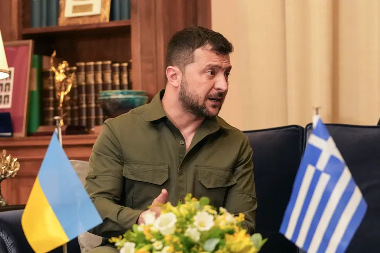 烏克蘭總統澤連斯基表示，感謝希臘將參加烏克蘭F-16飛行員培訓。美聯社