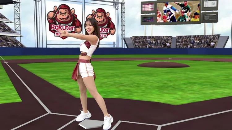 李多慧在虛擬棚內熱舞，氣勢十足。年代提供