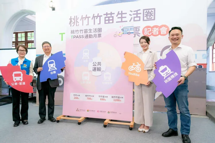 推動桃竹竹苗通勤月票。新竹市府提供