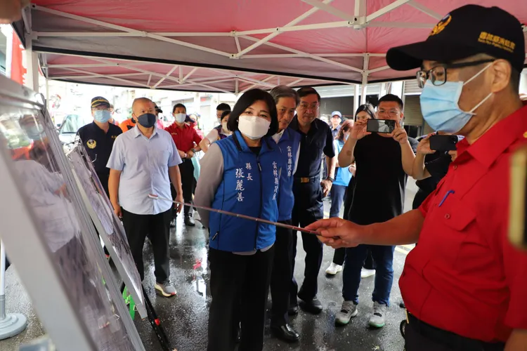 雲林斗南驚傳縱火2死悲劇，縣長張麗善到場勘查關切。雲林縣政府提供