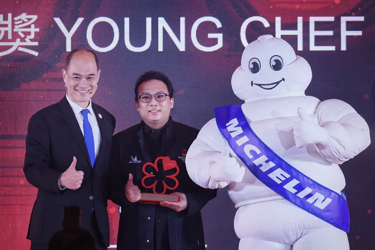 今年新進一星的餐廳有7家，其中餐廳「斑泊」除了是新進一星，主廚也摘下米其林指南年輕主廚大獎。林林攝