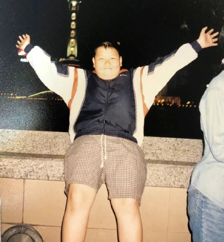 魏大勛以前身材圓滾滾。