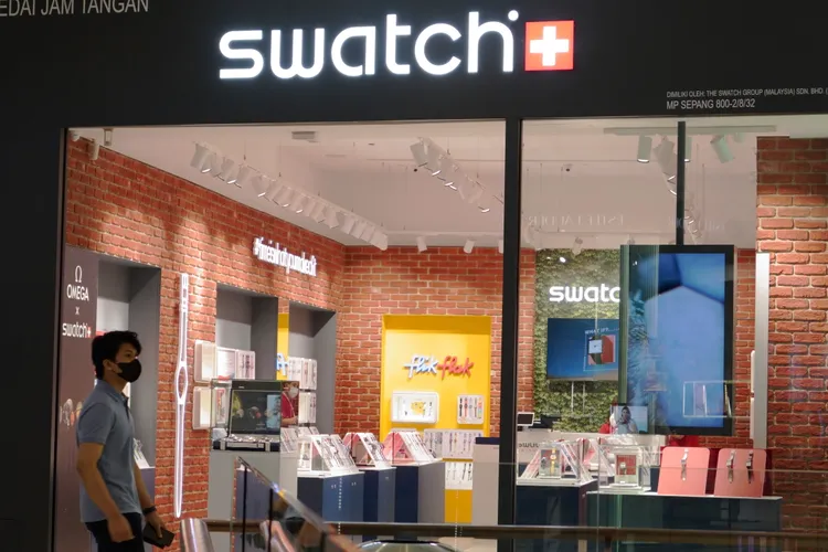 馬來西亞布城（Putrajaya）的Swatch店。美聯社