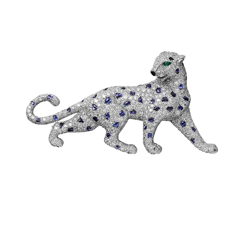 Panthere de Cartier美洲豹藍寶胸針，約535萬元。品牌提供