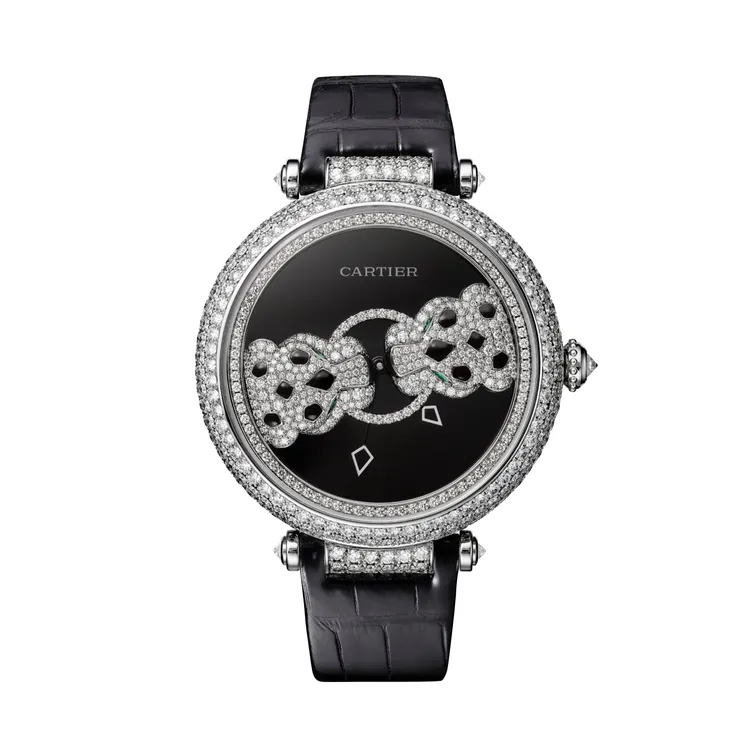 Rencontre de Pantheres美洲豹腕錶，約615萬元。品牌提供