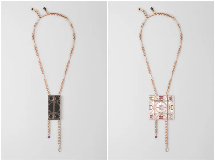 三聯畫式Triptyques lumiere系列墜飾項鍊， 2640萬6000元。品牌提供