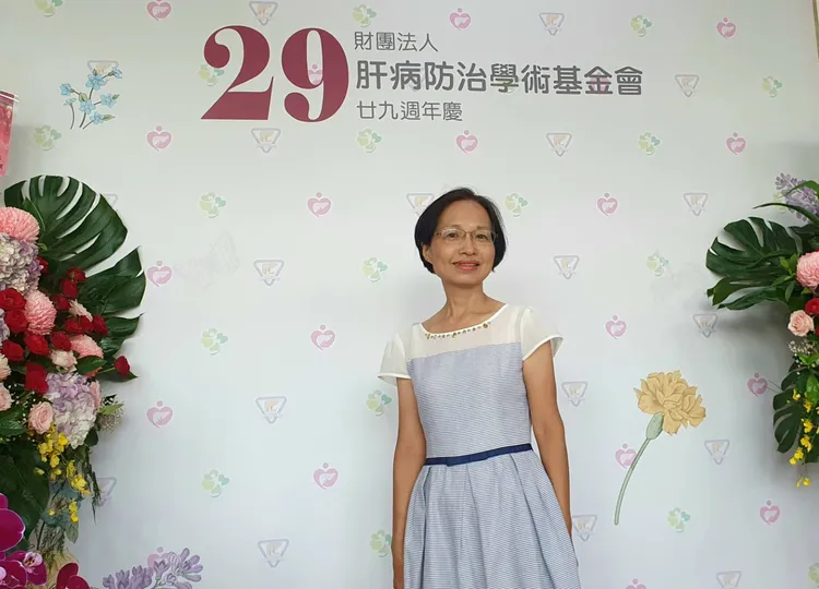 吳琬玉今日特別現身肝基會29周年慶。林芳如攝