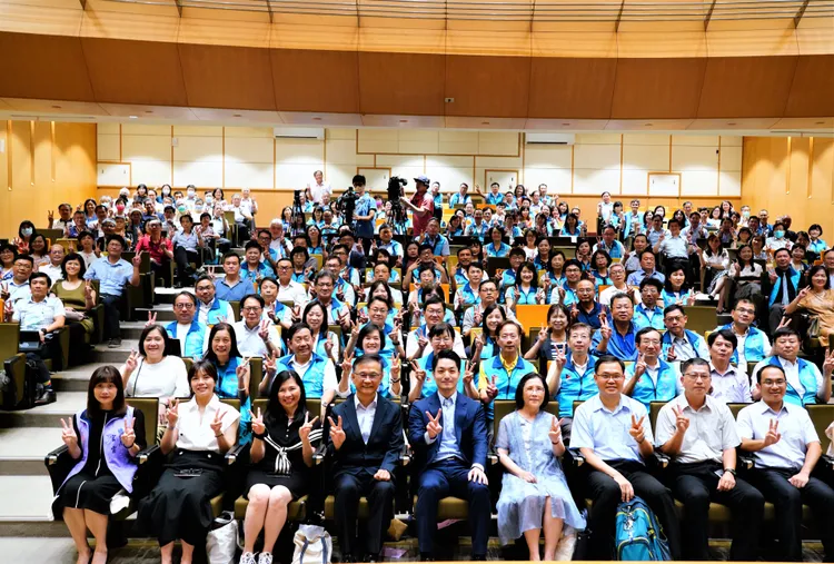 蔣萬安出席北市國小校長會議。北市府提供