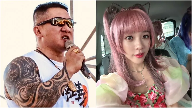 館長(左)與黃捷互摃。翻攝自雙方臉書