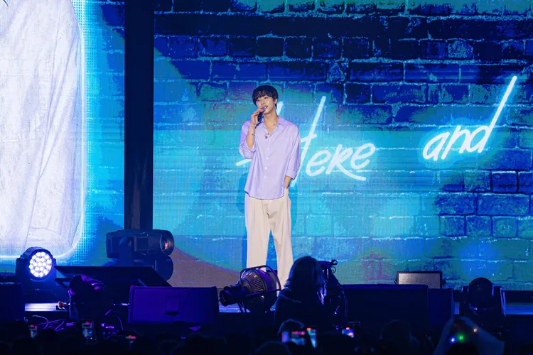 安孝燮大展歌喉，現場多首歌曲。D-SHOW提供